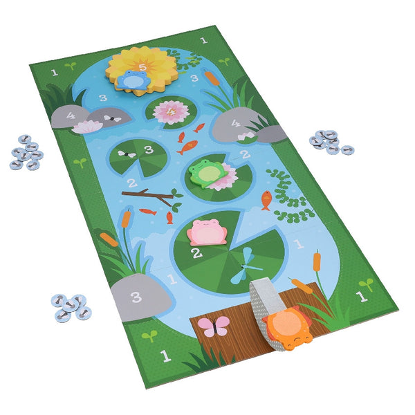 Petit Collage Leaping Frogs! Tiddlywinks Board Game