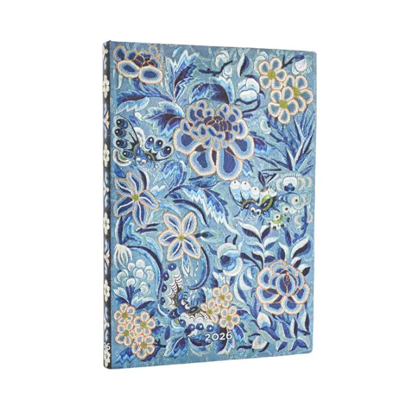 Paperblanks 2026 Agenda - Weekly, Midi Flex, Blue Willow