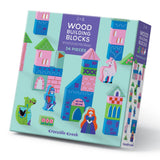 Crocodile Creek Wood Building Blocks Playset 34pc Princess Palace