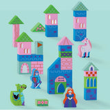Crocodile Creek Wood Building Blocks Playset 34pc Princess Palace