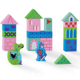 Crocodile Creek Wood Building Blocks Playset 34pc Princess Palace