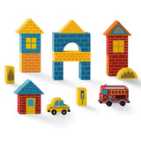 Crocodile Creek Wood Building Blocks Playset 35pc Busy City