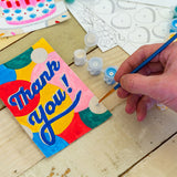 Kikkerland Crafters Paint by Numbers DIY Greeting Cards Kit