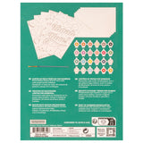 Kikkerland Crafters Paint by Numbers DIY Greeting Cards Kit