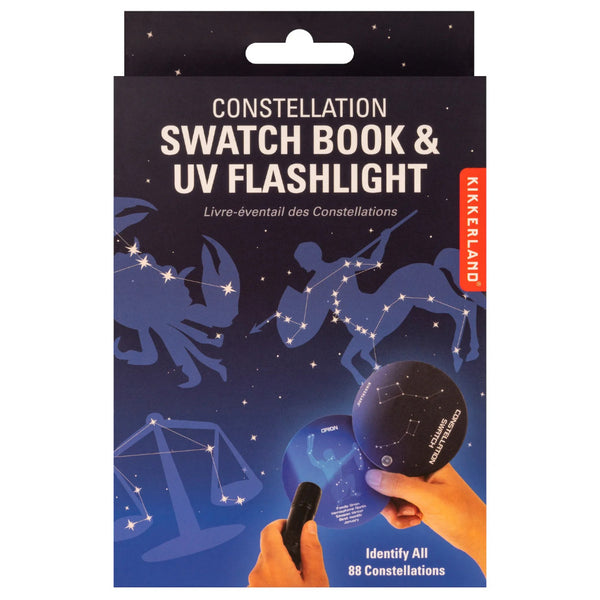 Kikkerland Constellation Swatch Book & UV Flashlight