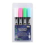 MARVY FABRIC MARKER SET 4PK