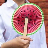 Kikkerland Fruity & Sweet Paper Fans, Assorted