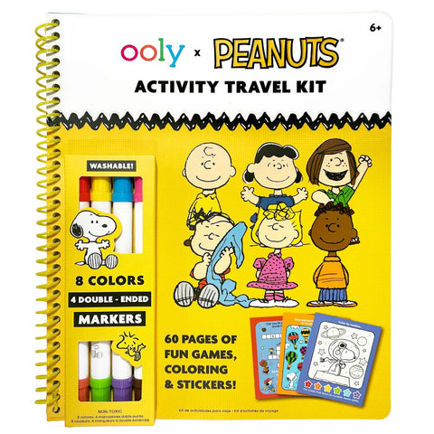 Ooly x Peanuts Activity Travel Kit & Double-Ended Markers