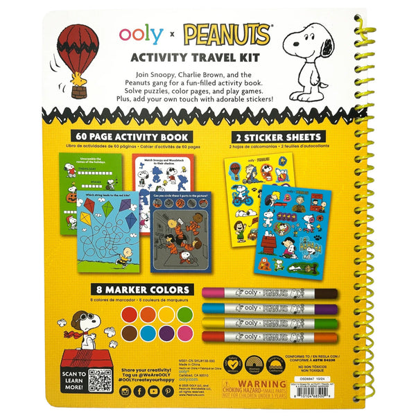 Ooly x Peanuts Activity Travel Kit & Double-Ended Markers