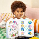 Ooly Playful Pages Activity Book of Games, Colouring & Stickers - Pets in Space