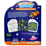 Ooly Playful Pages Activity Book of Games, Colouring & Stickers - Pets in Space