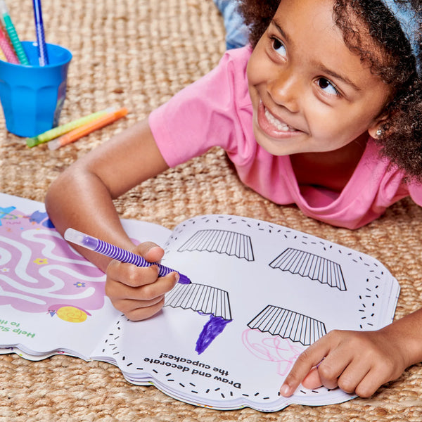 Ooly Playful Pages Activity Book of Games, Colouring & Stickers - Unicorn Party!