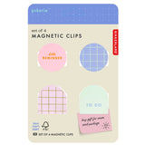 Kikkerland Inkerie Magnetic Clips 4pk