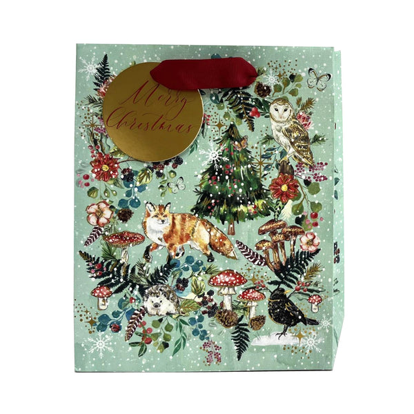 Paper Trendz Holiday Gift Bag, Medium - Forest
