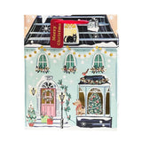 Paper Trendz Holiday Gift Bag, Medium - Holly House with Pets