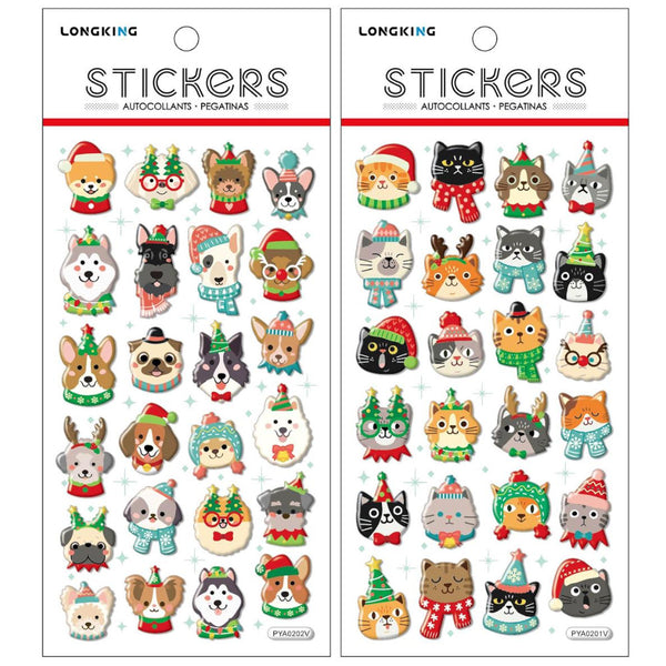 Santa's Secrets Christmas Pop-Up Stickers - Pets, Assorted