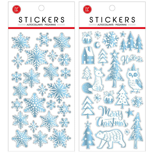 Santa's Secrets Holiday Epoxy Stickers, Assorted