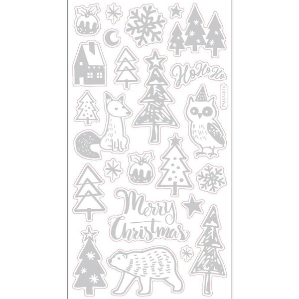 Santa's Secrets Holiday Epoxy Stickers, Assorted