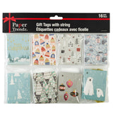 Paper Trendz Holiday Folded Gift Tags 16pk Assorted