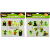 Ghostly Ghouls Halloween Gel Window Clings - Glow in the Dark