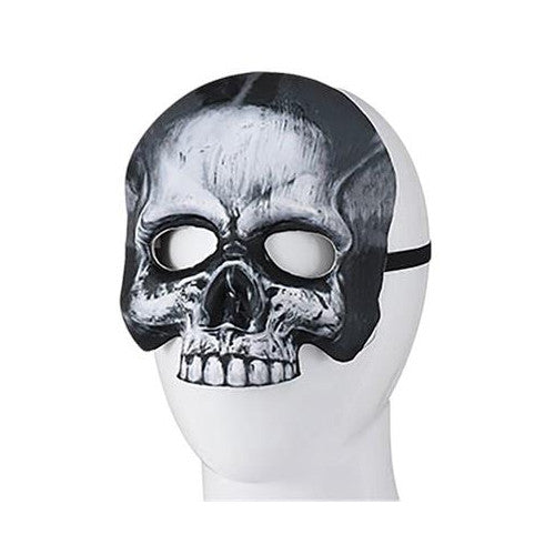 Party Gear Skull Half Mask, Grey