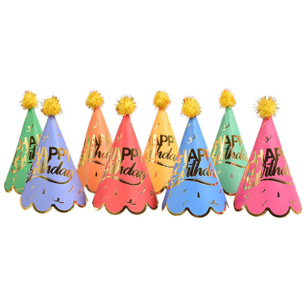 Party Partners Mini Happy Birthday Party Hats 8pk
