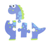Orange Tree Toys Mini Wooden Puzzle 4pc Diplodocus Dinosaur
