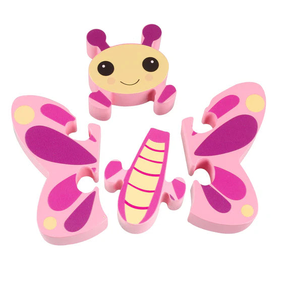 Orange Tree Toys Mini Wooden Puzzle 4pc Butterfly