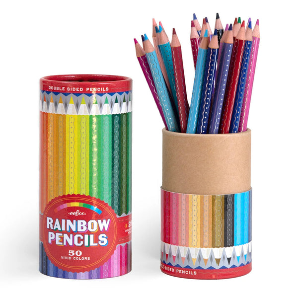 eeBoo Rainbow Double-Sided Coloured Pencils Set 25pk