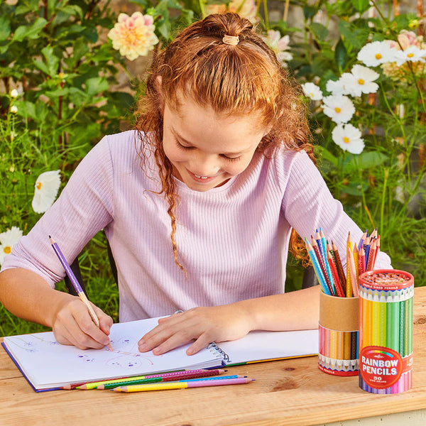 eeBoo Rainbow Double-Sided Coloured Pencils Set 25pk