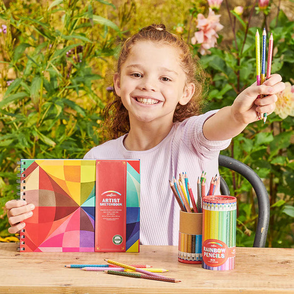 eeBoo Rainbow Double-Sided Coloured Pencils Set 25pk