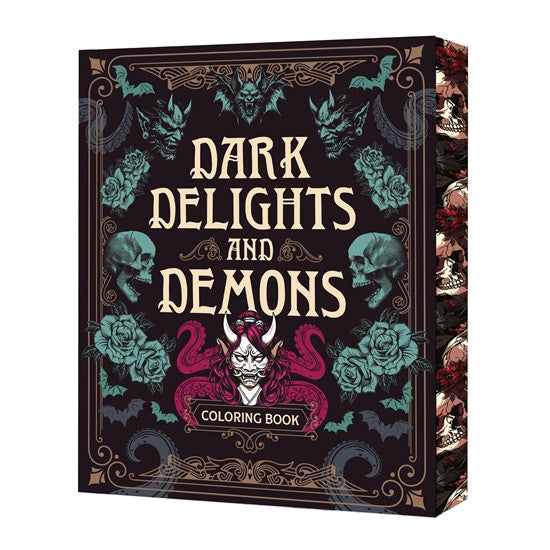 Dark Delights and Demons Colouring Book