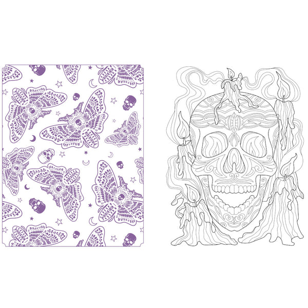 Dark Delights and Demons Colouring Book