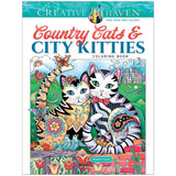 Creative Haven Colouring Book - Country Cats & City Kitties