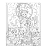 Creative Haven Colouring Book - Country Cats & City Kitties