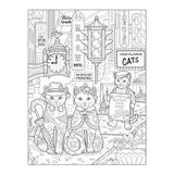 Creative Haven Colouring Book - Country Cats & City Kitties