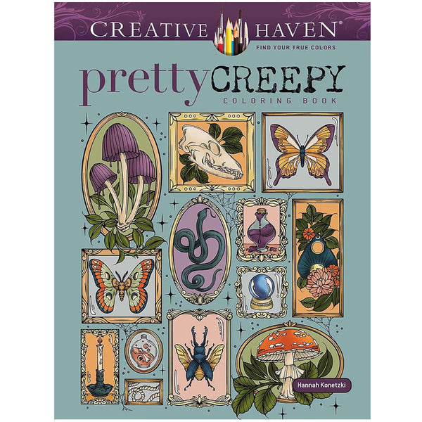 Creative Haven Colouring Book - Pretty Creepy