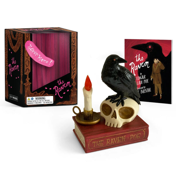 RP Minis The Raven Talking Figurine By Edgar Allan Poe Nevermore!