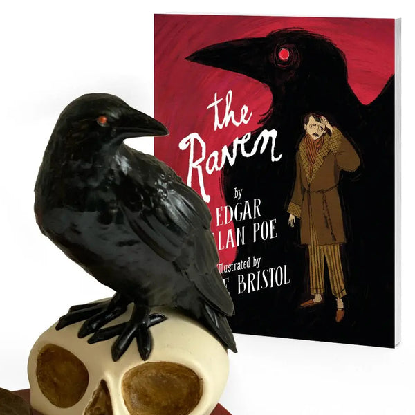 RP Minis The Raven Talking Figurine By Edgar Allan Poe Nevermore!
