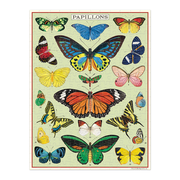Cavallini 240pc Vintage Puzzle - Butterflies