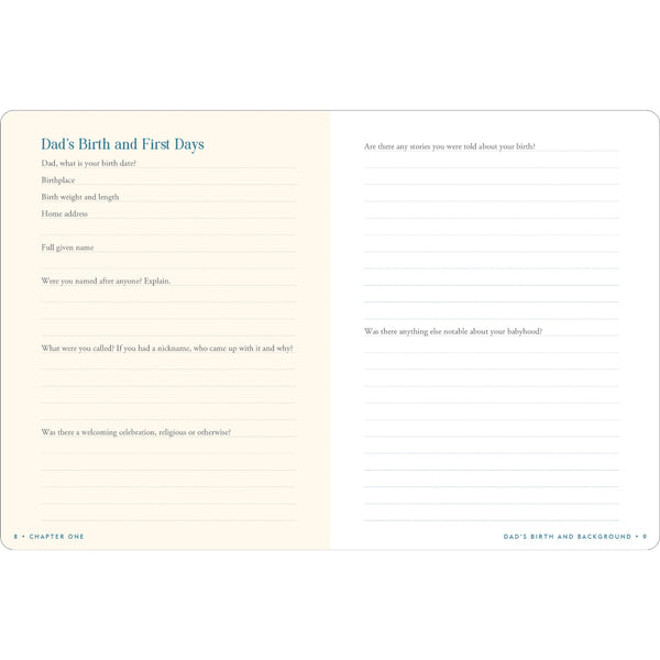 Peter Pauper Press Keepsake Journal - Dad's Story