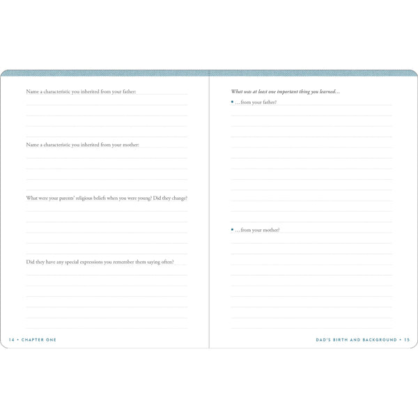 Peter Pauper Press Keepsake Journal - Dad's Story