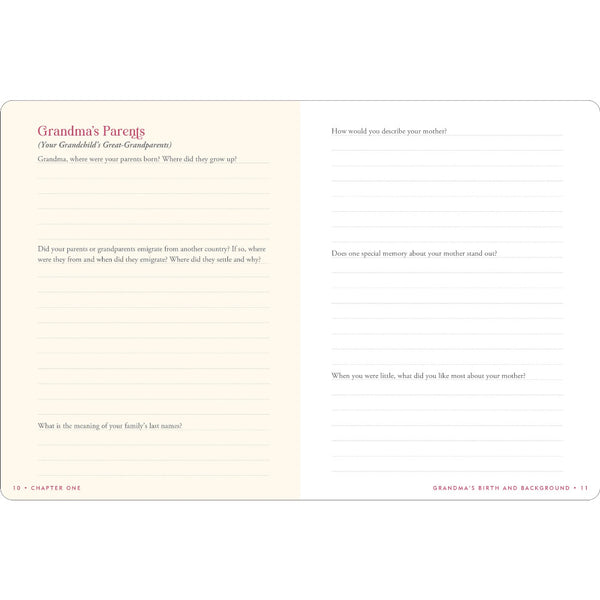 Peter Pauper Press Keepsake Memory Journal - Grandma's Story
