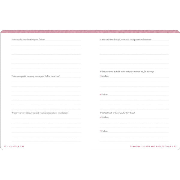 Peter Pauper Press Keepsake Memory Journal - Grandma's Story