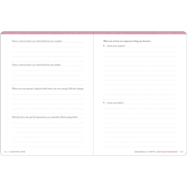 Peter Pauper Press Keepsake Memory Journal - Grandma's Story
