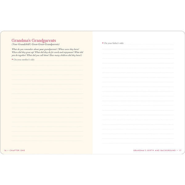 Peter Pauper Press Keepsake Memory Journal - Grandma's Story