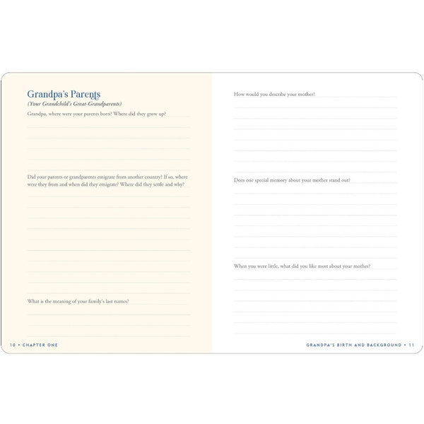 Peter Pauper Press Keepsake Memory Journal - Grandpa's Story