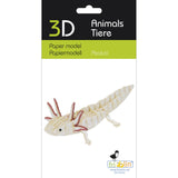 Fridolin 3D Animals Paper Model - Axolotl