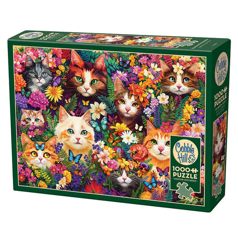 Cobble Hill 1000pc Puzzle - Blooming Whiskers