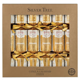 Silver Tree Holiday Crackers 6pk ECO Nutcracker Gold